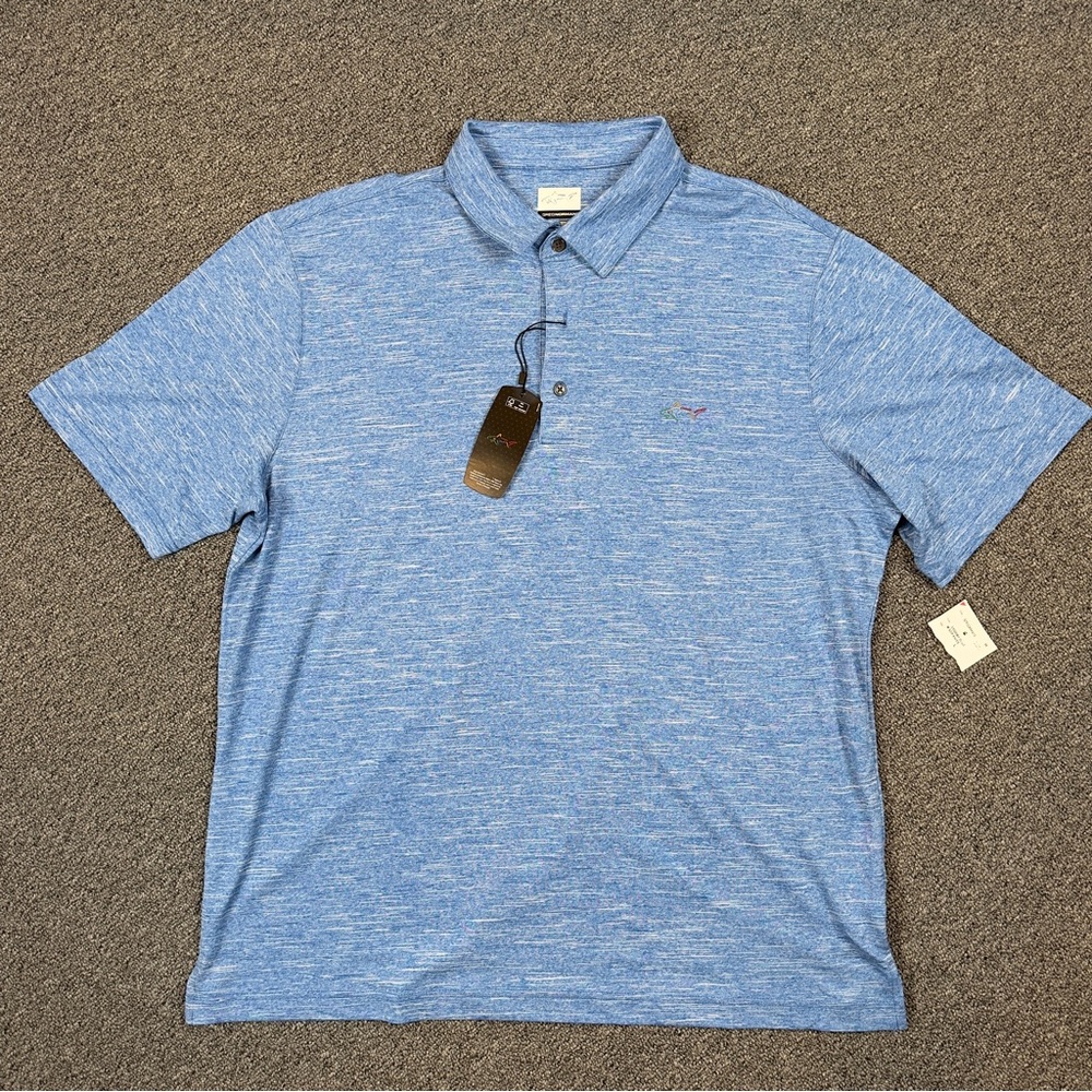 Greg Norman Men's Blue Polo Shirt